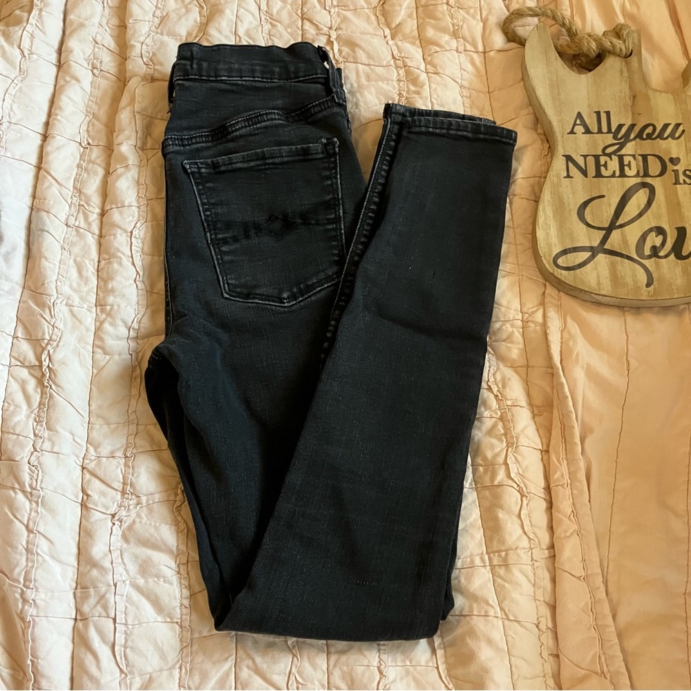 Black High Rise Jeggings - Picture 2 of 3